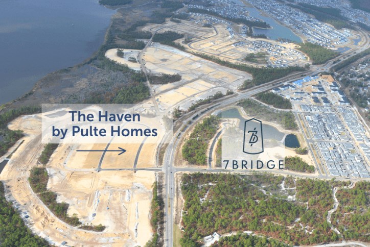The Haven by Pulte homes aerial shot