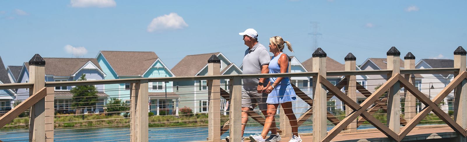 Riverlights community residents walking in Wilmington, NC
