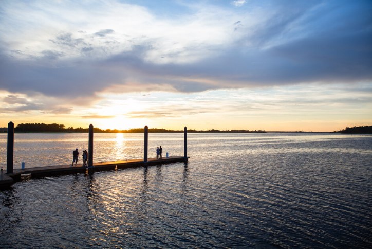 Sunset at the Riverlights River