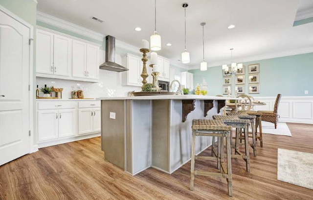 The Jonesy Kitchen by H&H Homes in Riverlights Wilmington, NC