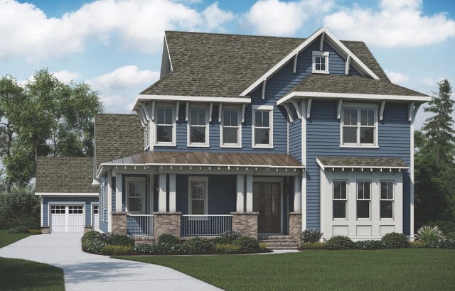 AR Home Davidson model home exterior - rendering.