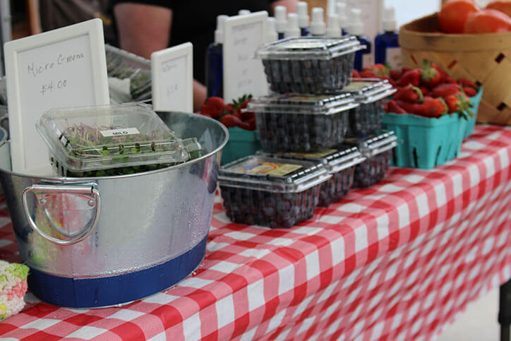 produce at farmers market