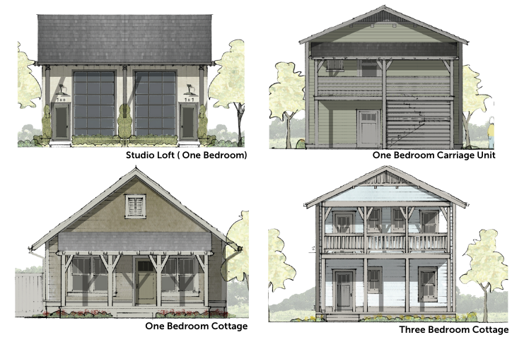 Capstone renderings of cottages