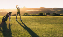 Golfing