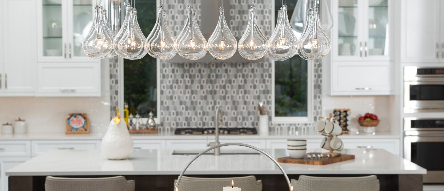 Open kitchen space in luxury, waterfront homes in Riverlights.