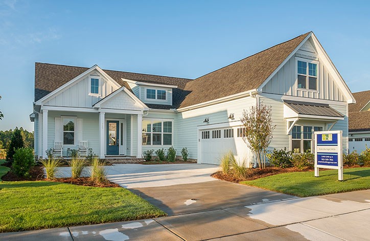 Exterior of Devonshire model home in Riverlights