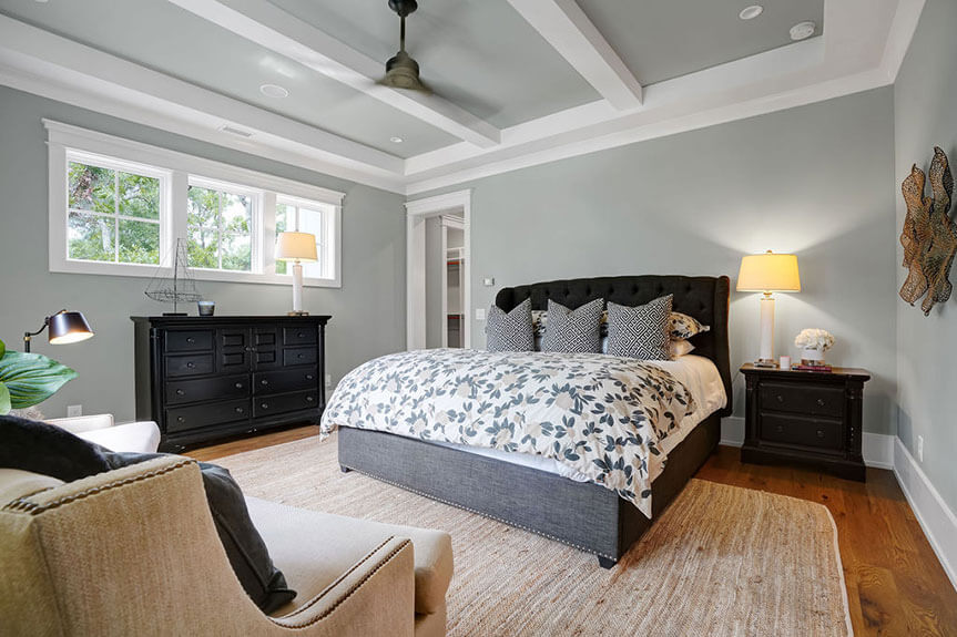 Primary bedroom of Thom's Creek River House, Riverlights.