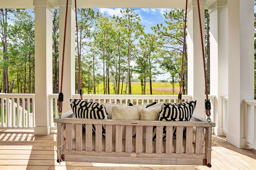 Porch of Thom's Creek River House, Riverlights.