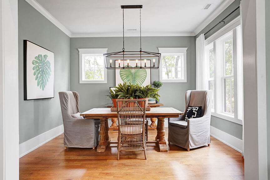 Dining area of Thom's Creek River House, Riverlights.