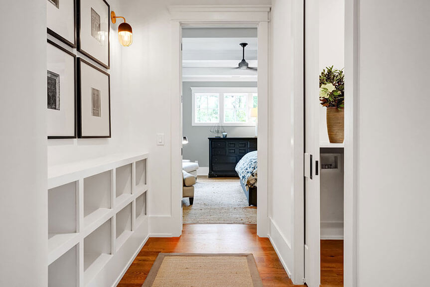Walk-in closet area of Thom's Creek River House, Riverlights.