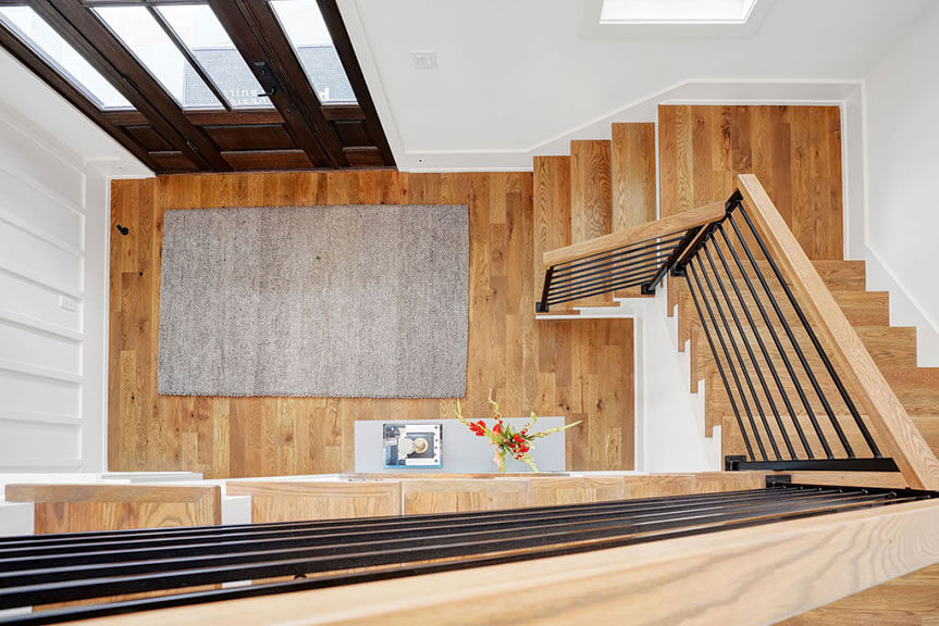 Stairwell of Thom's Creek River House, Riverlights.