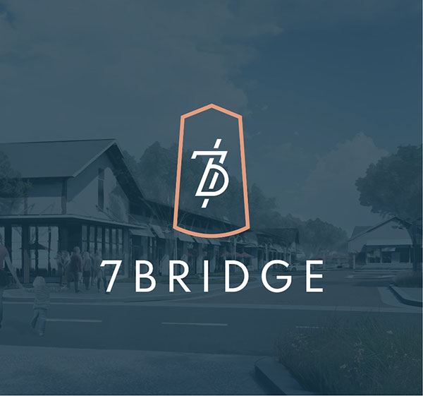 7Bridge logo - shopping and dining district in Riverlights.