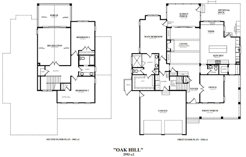 Oak hill floor plan
