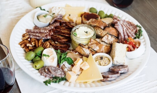 Plate of charcuterie