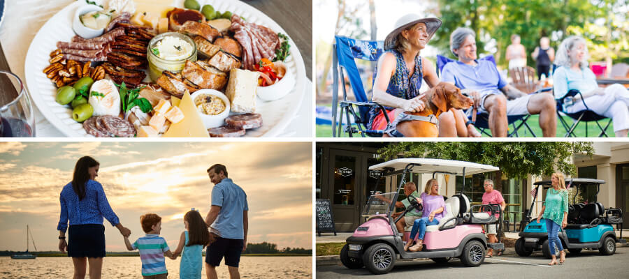 Collage of images around Riverlights.