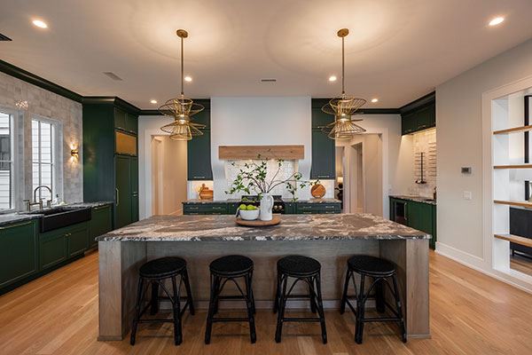 luxury kitchen, model home in Riverlights