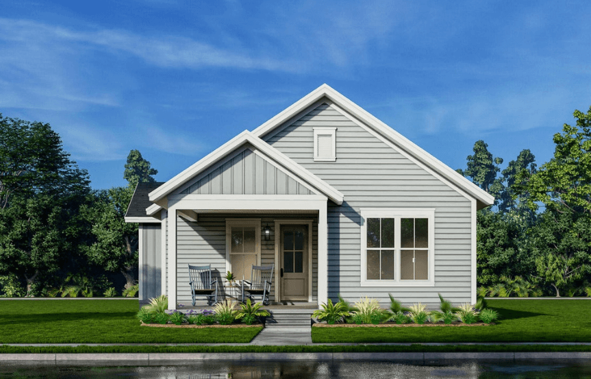 Clay exterior rendering