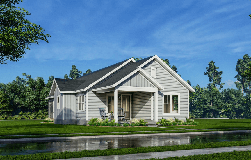 Clay exterior rendering