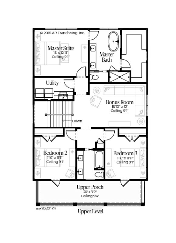 Riverlights AR Homes Wentworth Floor Plan Second Floor