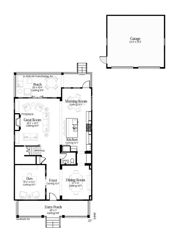 Riverlights AR Homes Wenworth Floor Plan First Floor