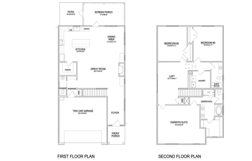 bluffs model floorplan