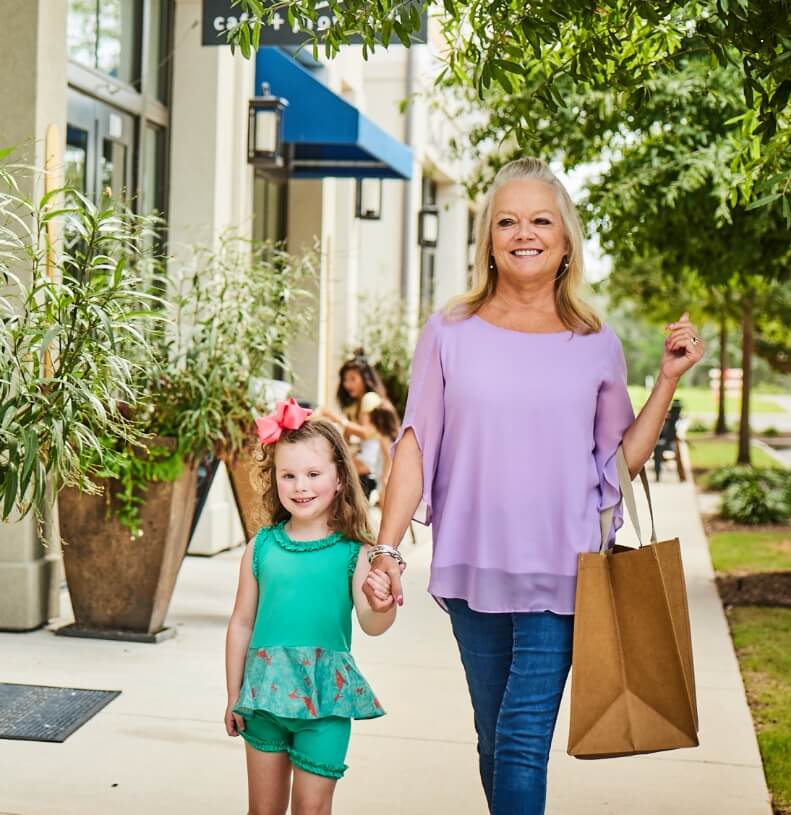 Family shopping in Marina Village Wilmington, NC