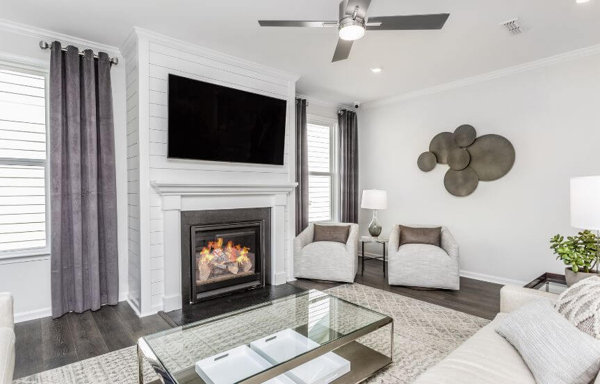 The Haven by Pulte at Riverlights Palmary floor plan fireplace