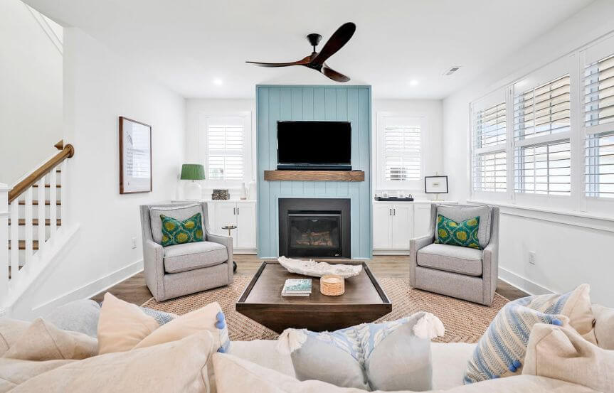 New Leaf Gates Model fireplace