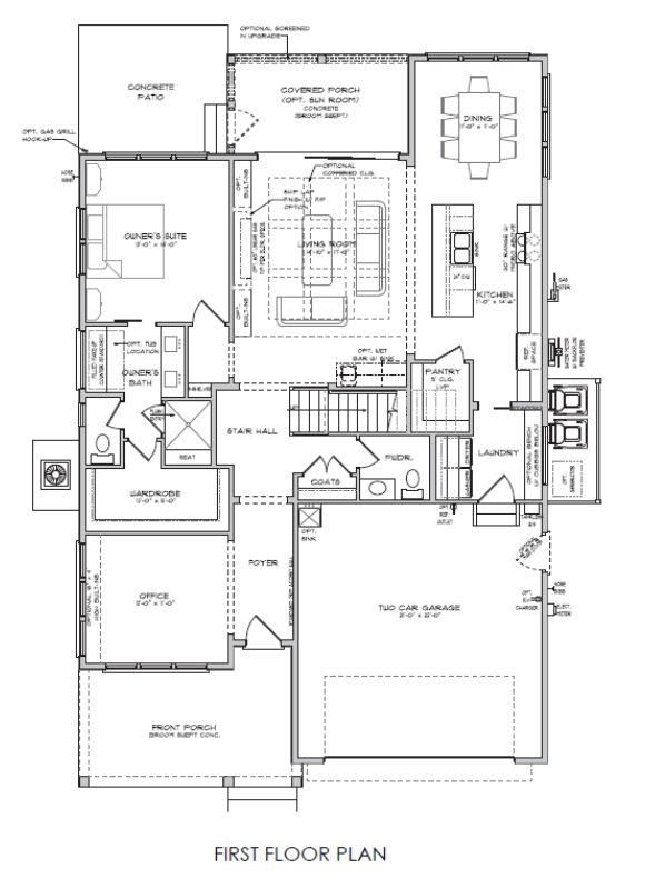 Harrington Homes Riverside Model First Floor