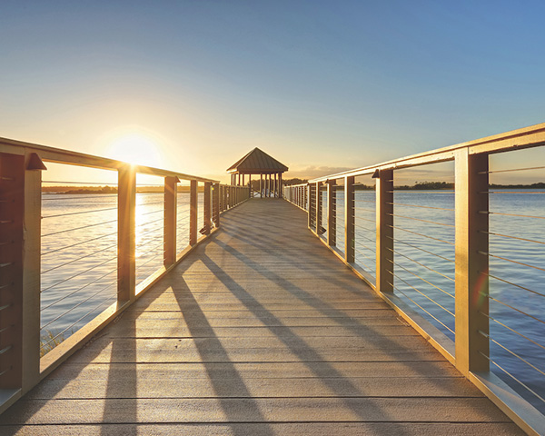 Riverlights community dock in Wilmington, NC